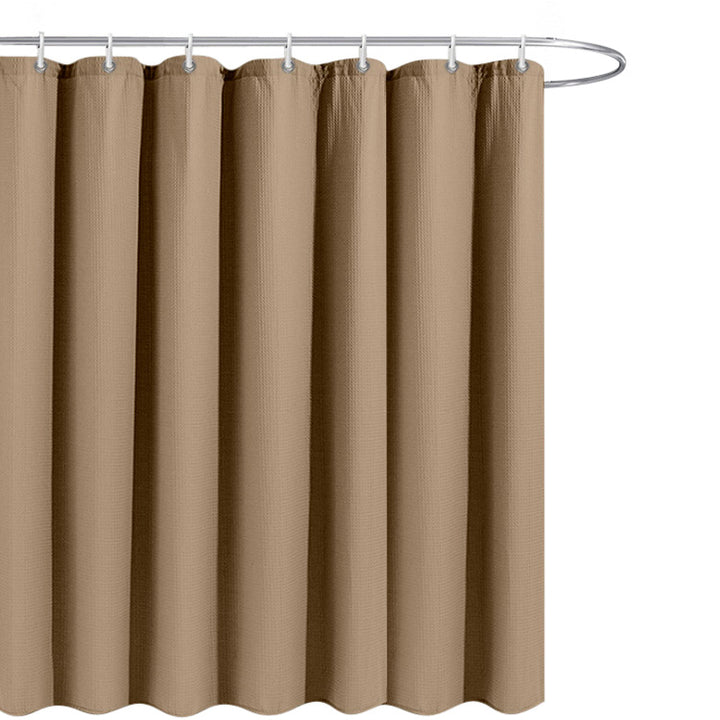 WAFFLE Badeforhæng i khaki - 180x200 cm