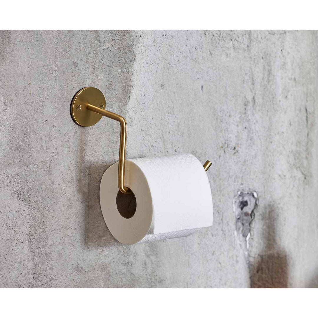 WALL Toiletrulleholder - messing
