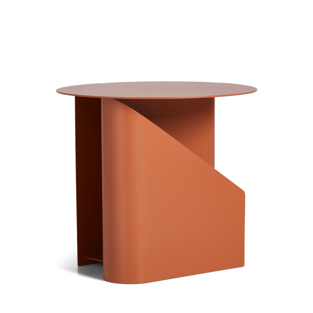 WOUD -  Sentrum side table - Burnt orange