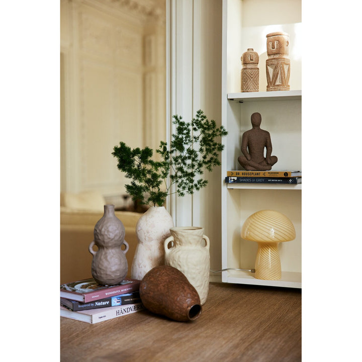 Bahne - Svampelampe / Mushroom bordlampe, rosa - H23 cm.