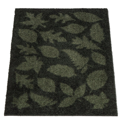 GULVMÅTTE 40 x 60 CM - LEAVES/DARK GREEN