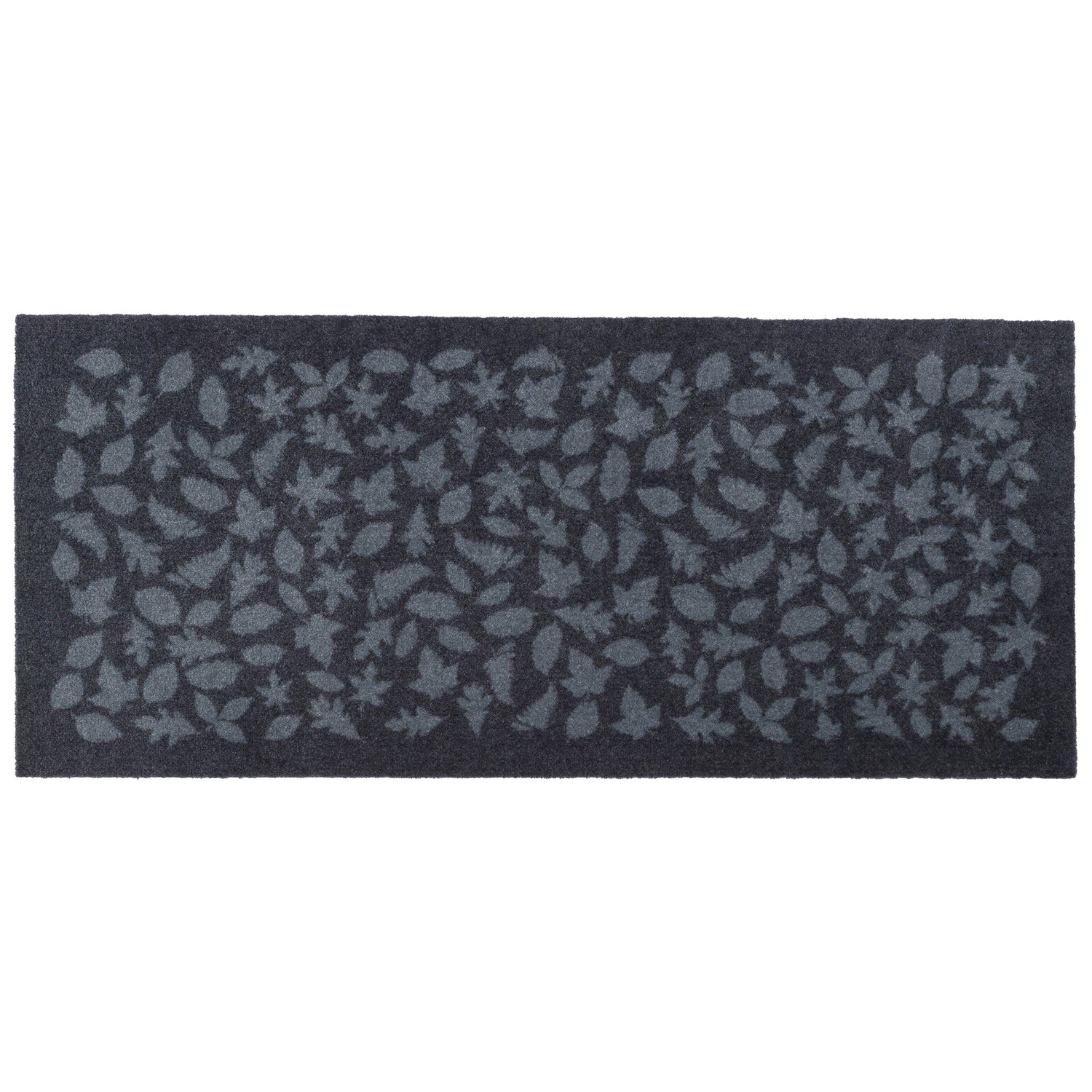 GULVMÅTTE 67 x 150 CM - LEAVES/GREY - Tica Copenhagen - DesignGaragen.dk