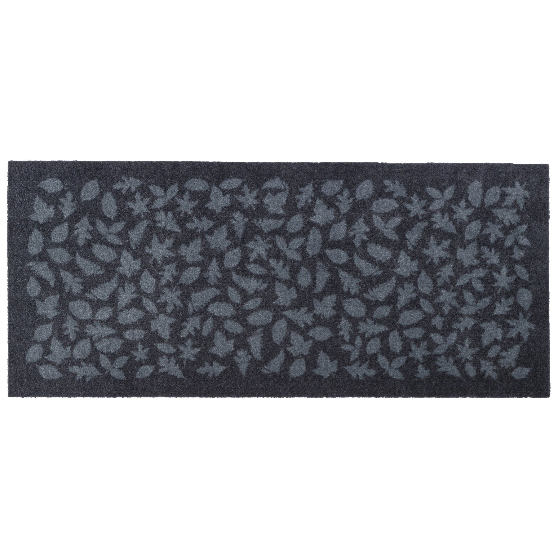 GULVMÅTTE 67 x 150 CM - LEAVES/GREY - Tica Copenhagen - DesignGaragen.dk