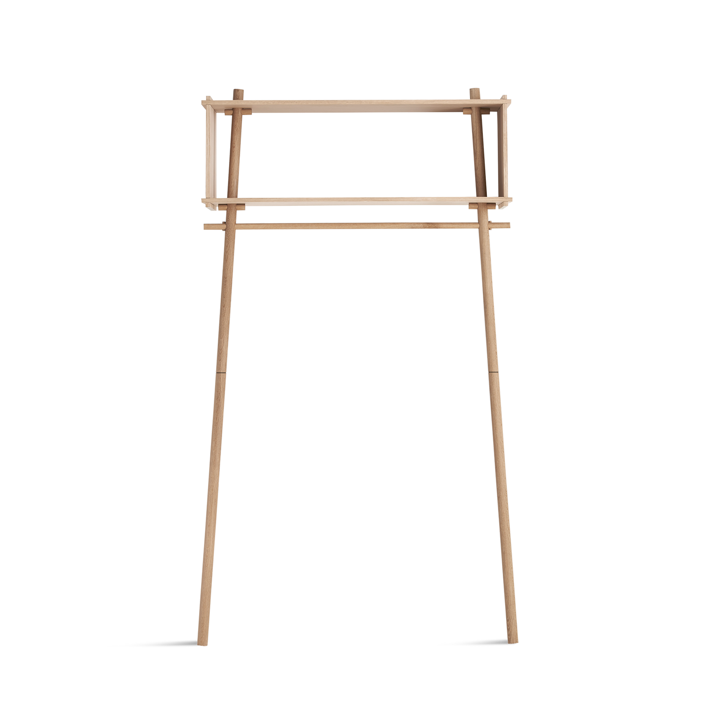 WOUD - Töjbox wardrobe (Large) - White pigmented oak - WOUD - DesignGaragen.dk
