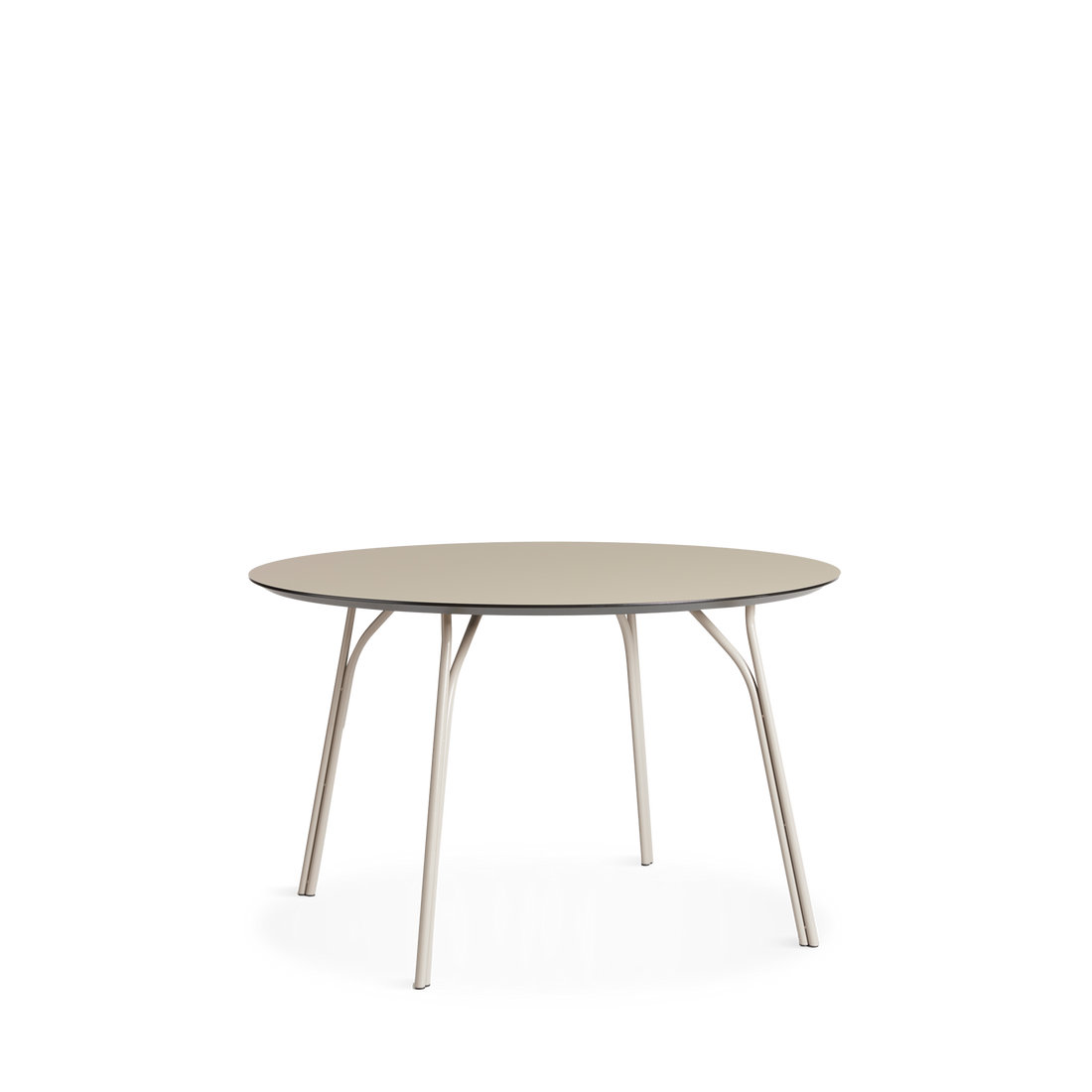 WOUD -  Tree dining table (120 cm) - Beige/beige