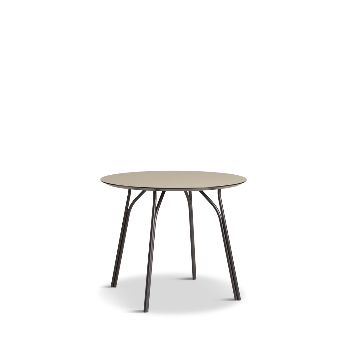 WOUD -  Tree dining table (90 cm) - Beige/black