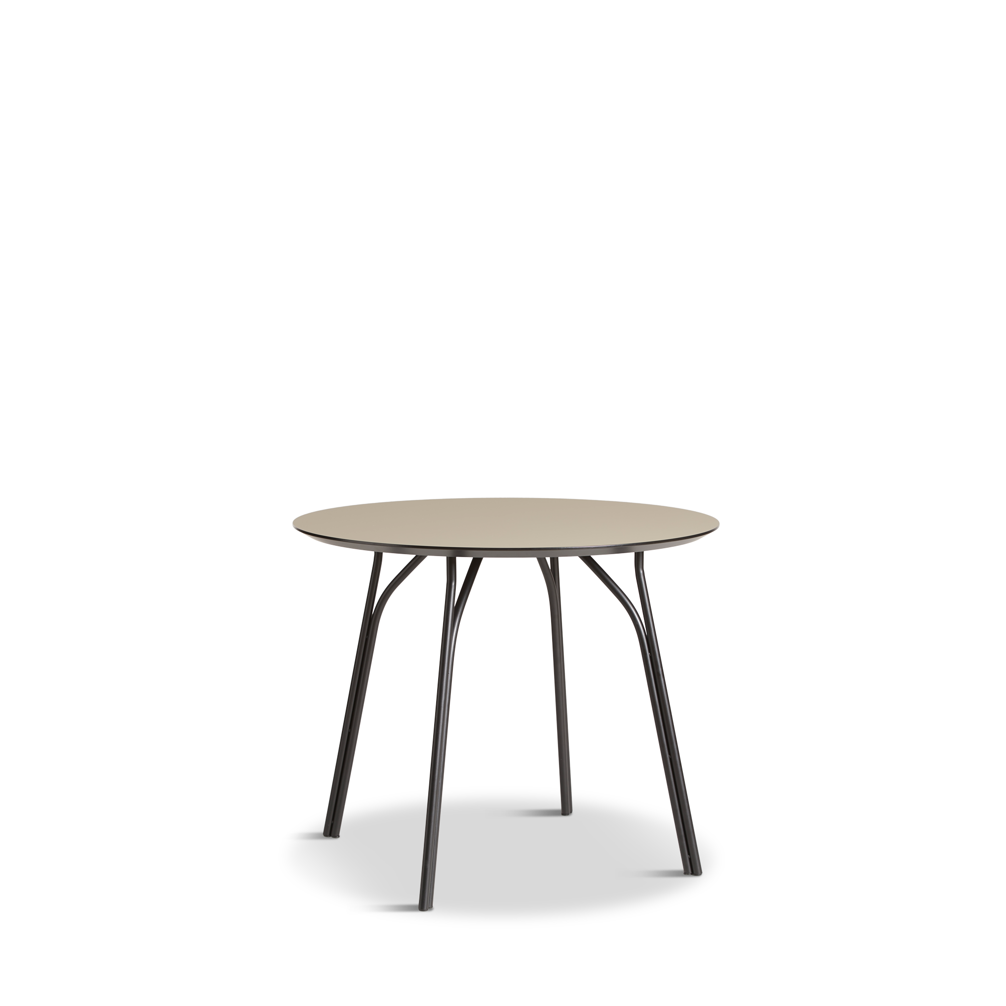 WOUD -  Tree dining table (90 cm) - Beige/black