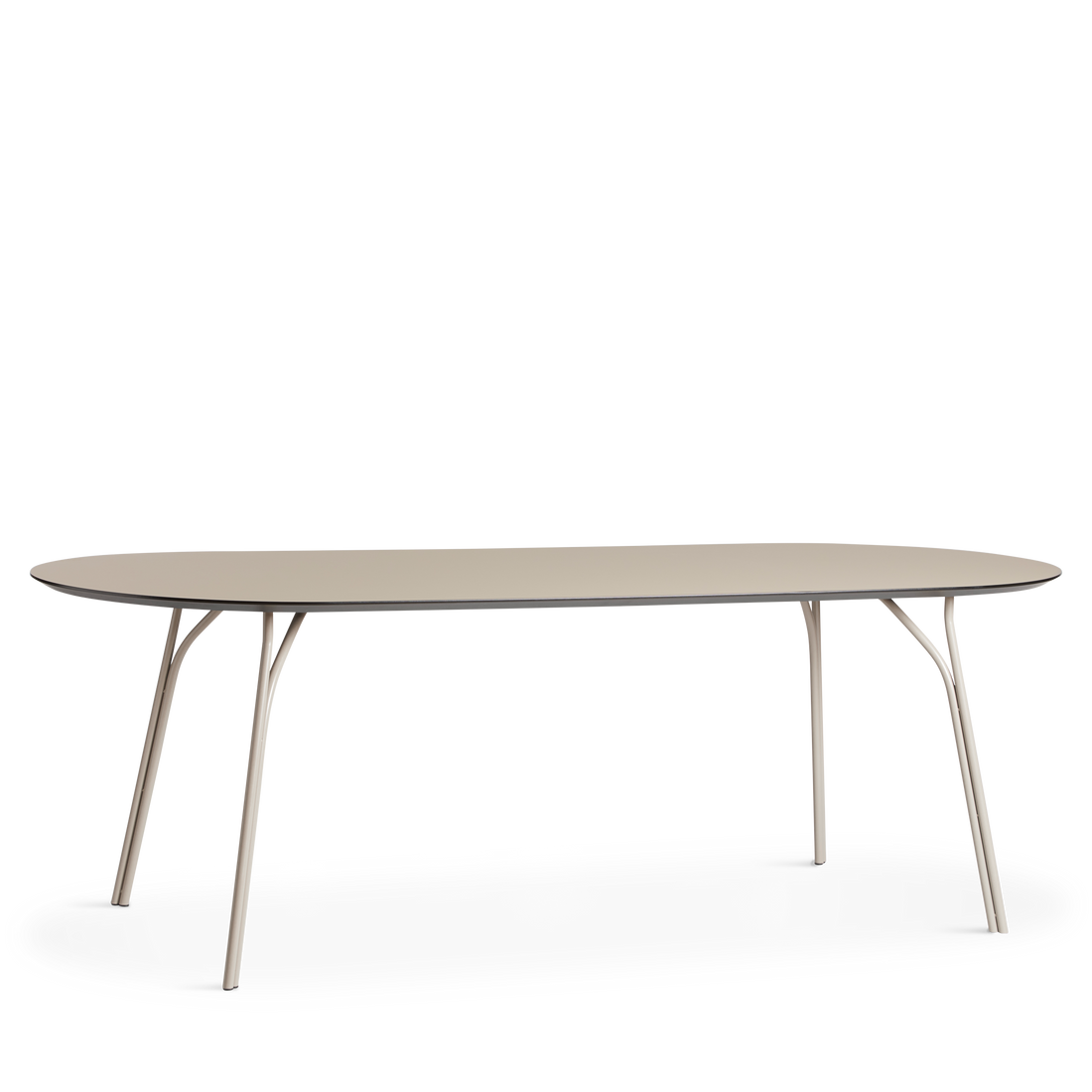 WOUD -  Tree dining table (220 cm) - Beige/beige