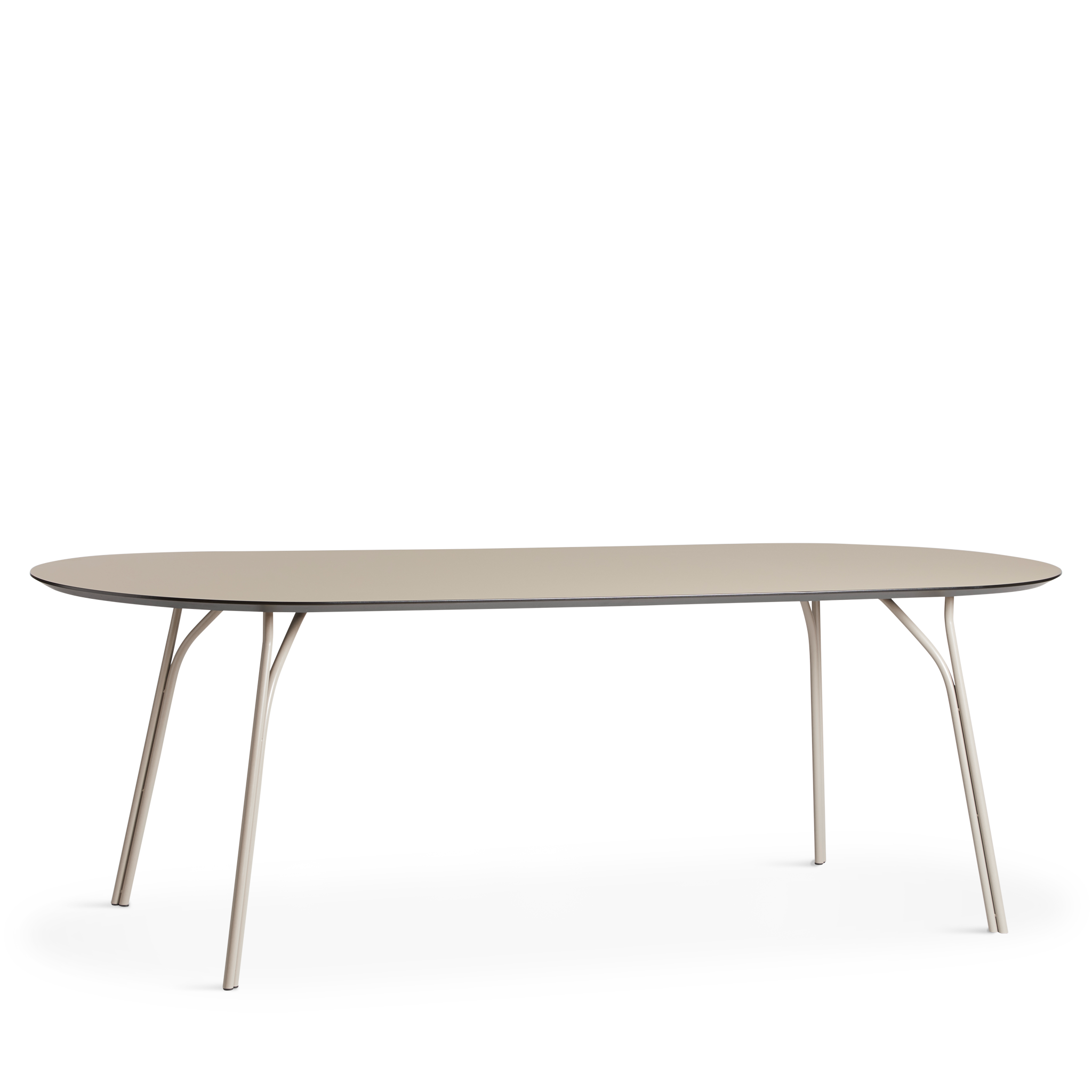WOUD -  Tree dining table (220 cm) - Beige/beige