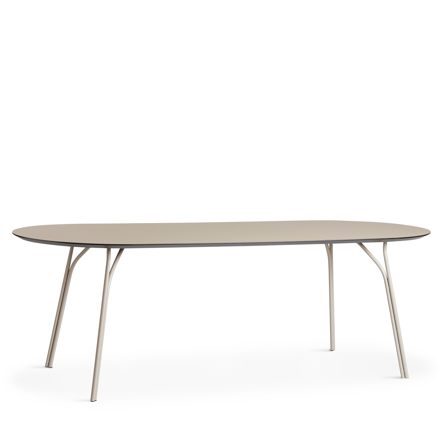 WOUD -  Tree dining table (220 cm) - Beige/beige