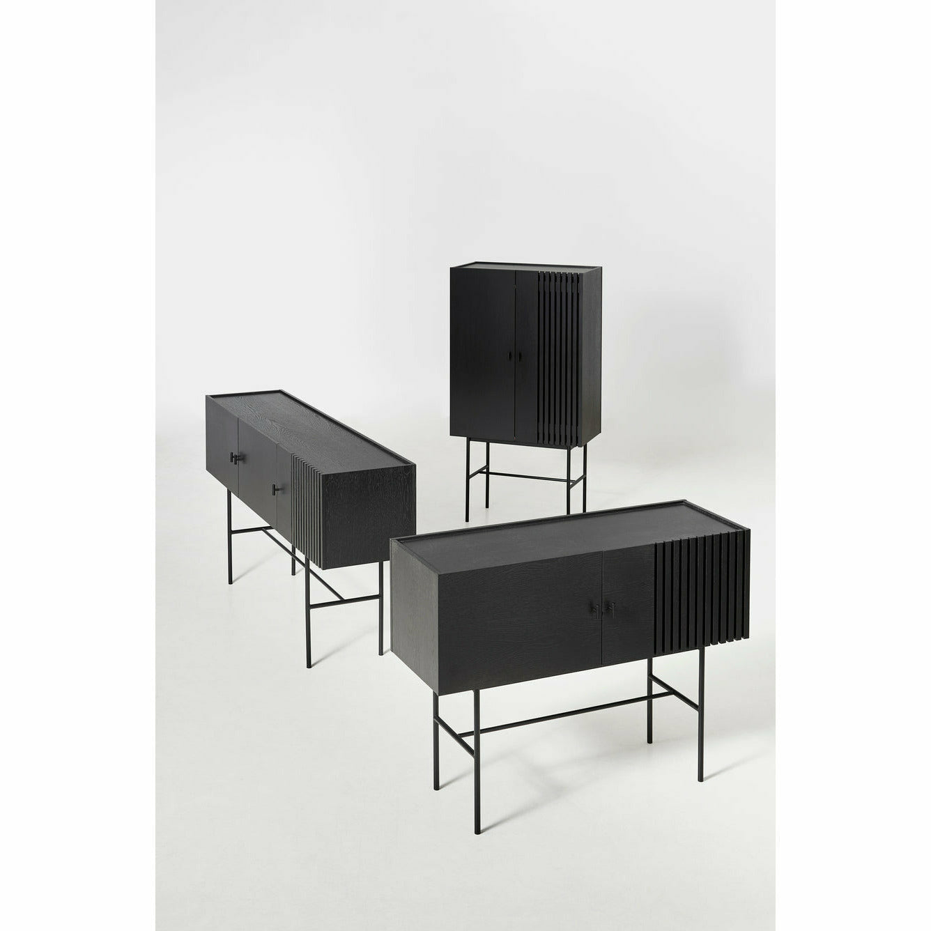 WOUD -  Array highboard (80 cm) - Black