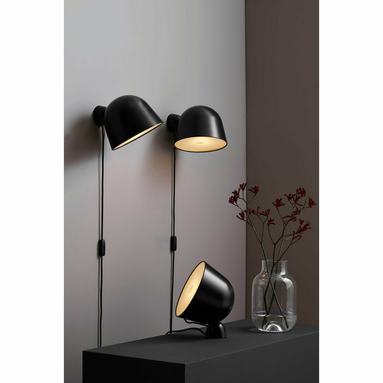 WOUD -  Kuppi wall lamp 2.0 - Black