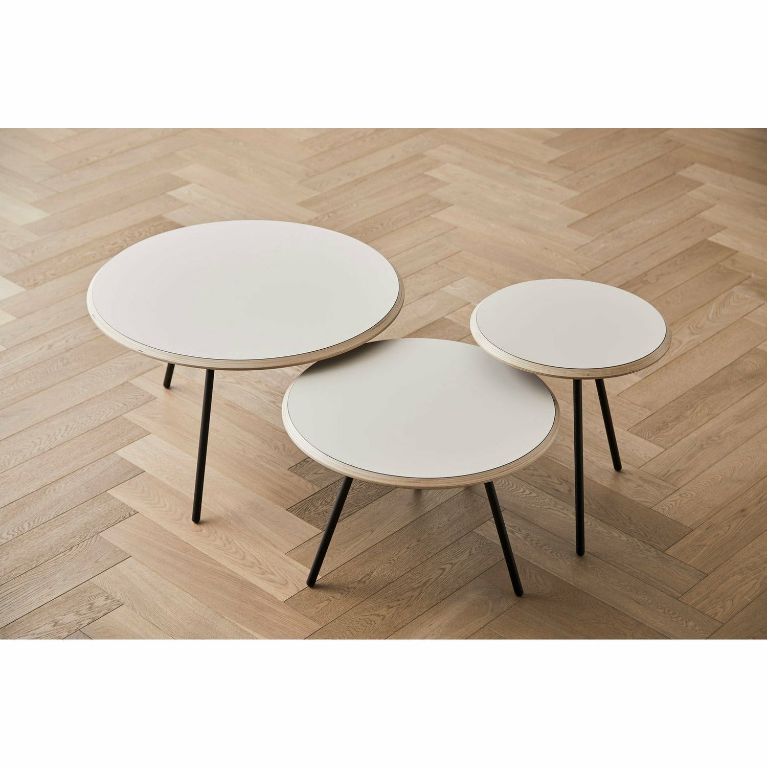 WOUD -  Soround coffee table - Beige (Ø60xH40,50)