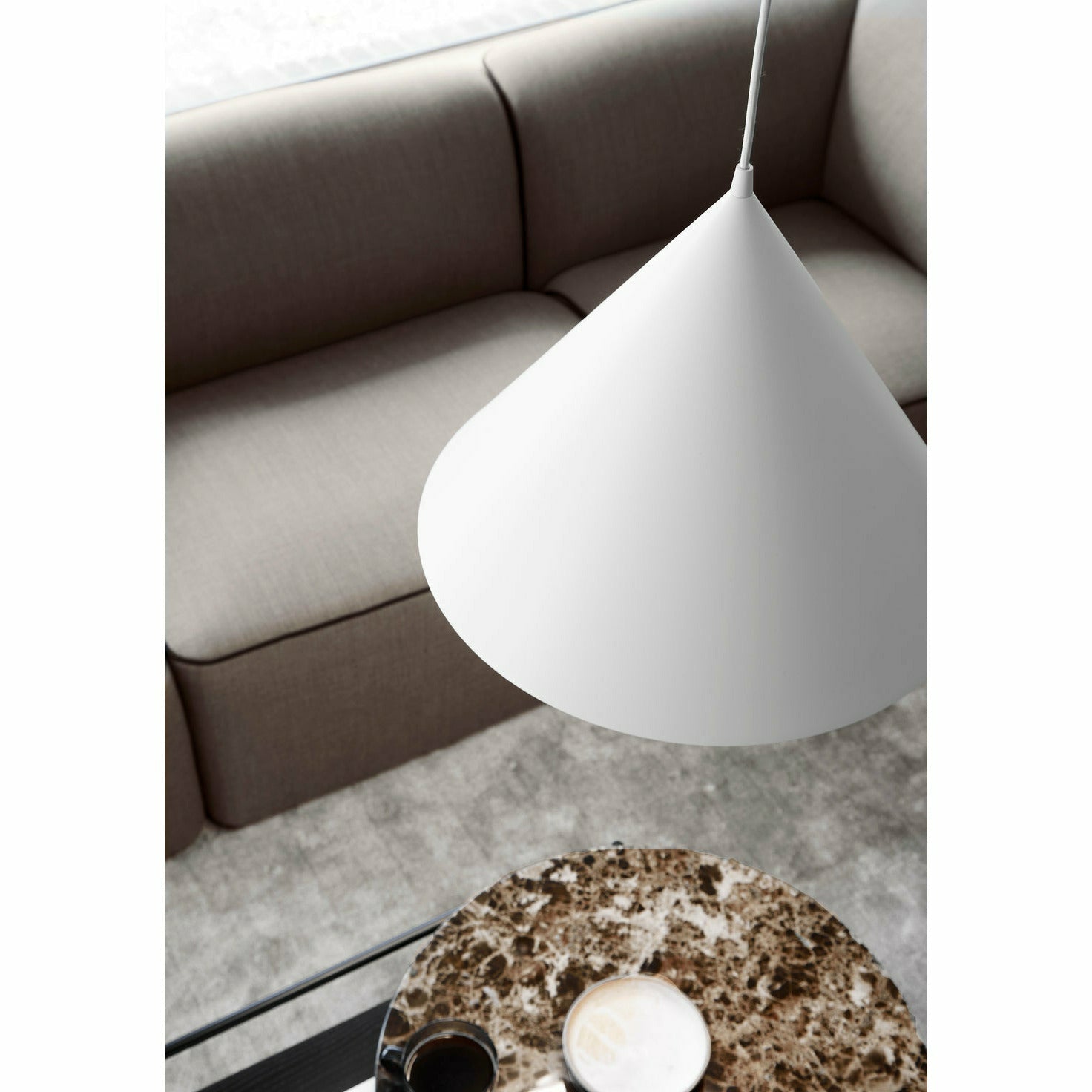 WOUD -  Annular pendant (Large) - White