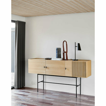 WOUD -  Array sideboard (180 cm) - White pigmented oak