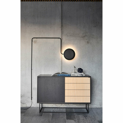 WOUD - Virka sideboard (High) - Oak/black - WOUD - DesignGaragen.dk
