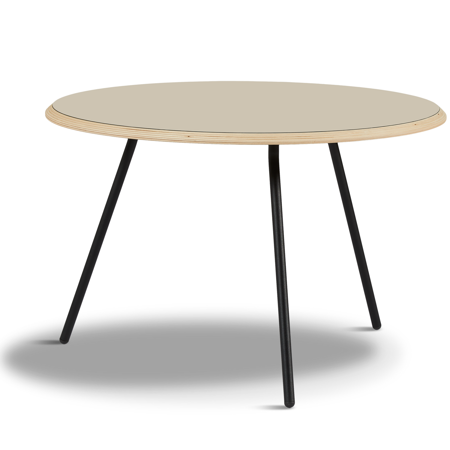 WOUD -  Soround coffee table - Beige (Ø75xH49)