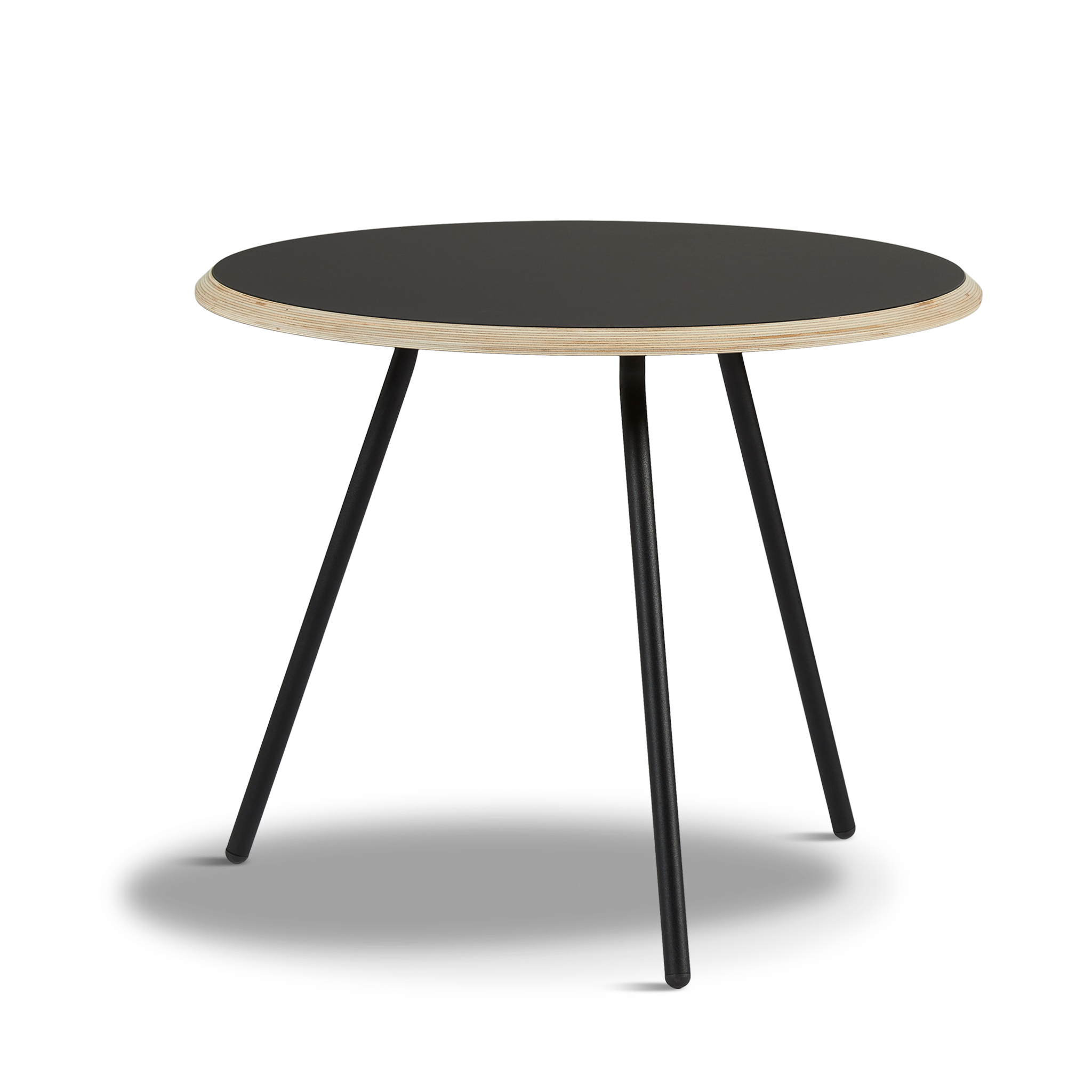 WOUD -  Soround coffee table - Black (Ø60xH49)