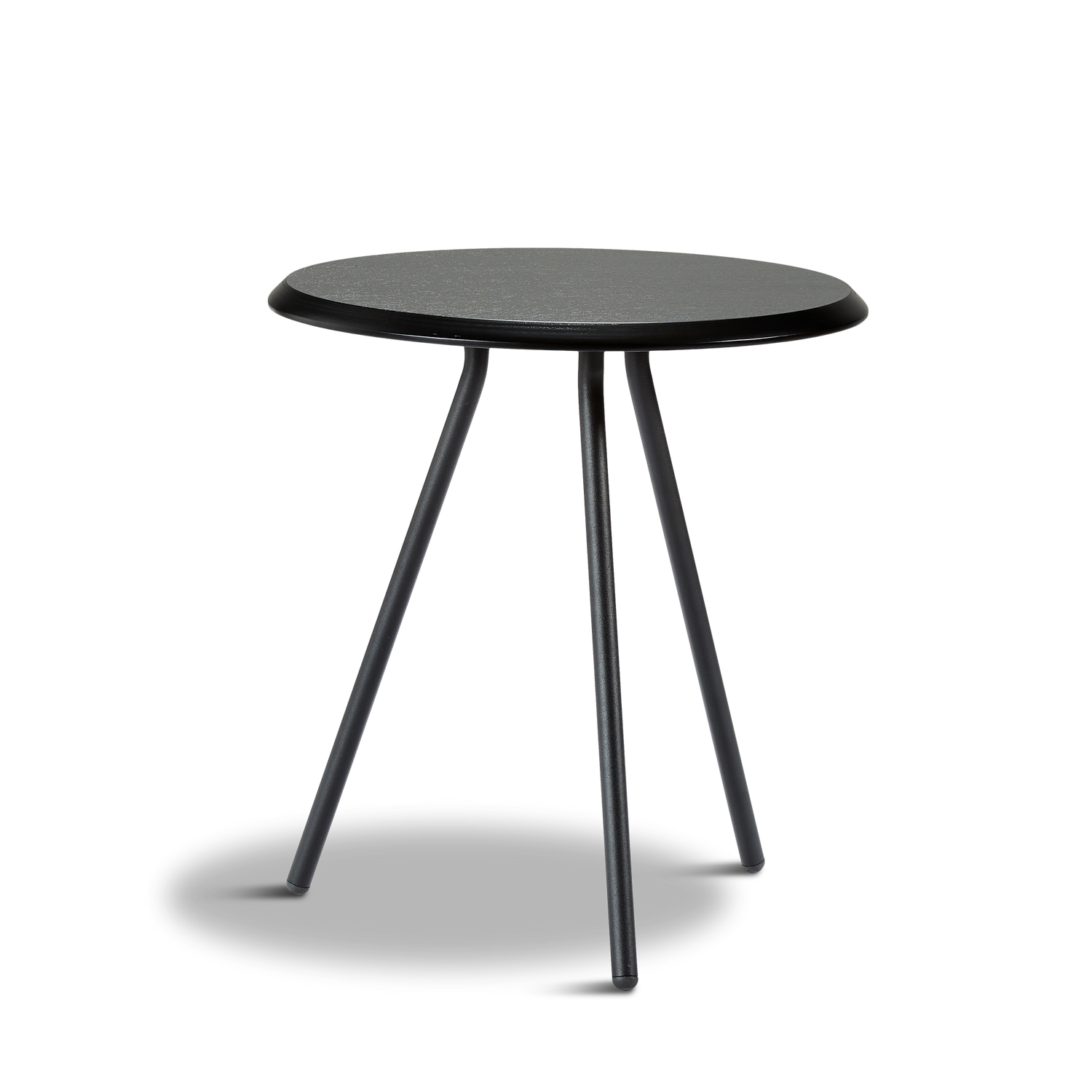 WOUD -  Soround side table - Black ash (Ø45xH49)