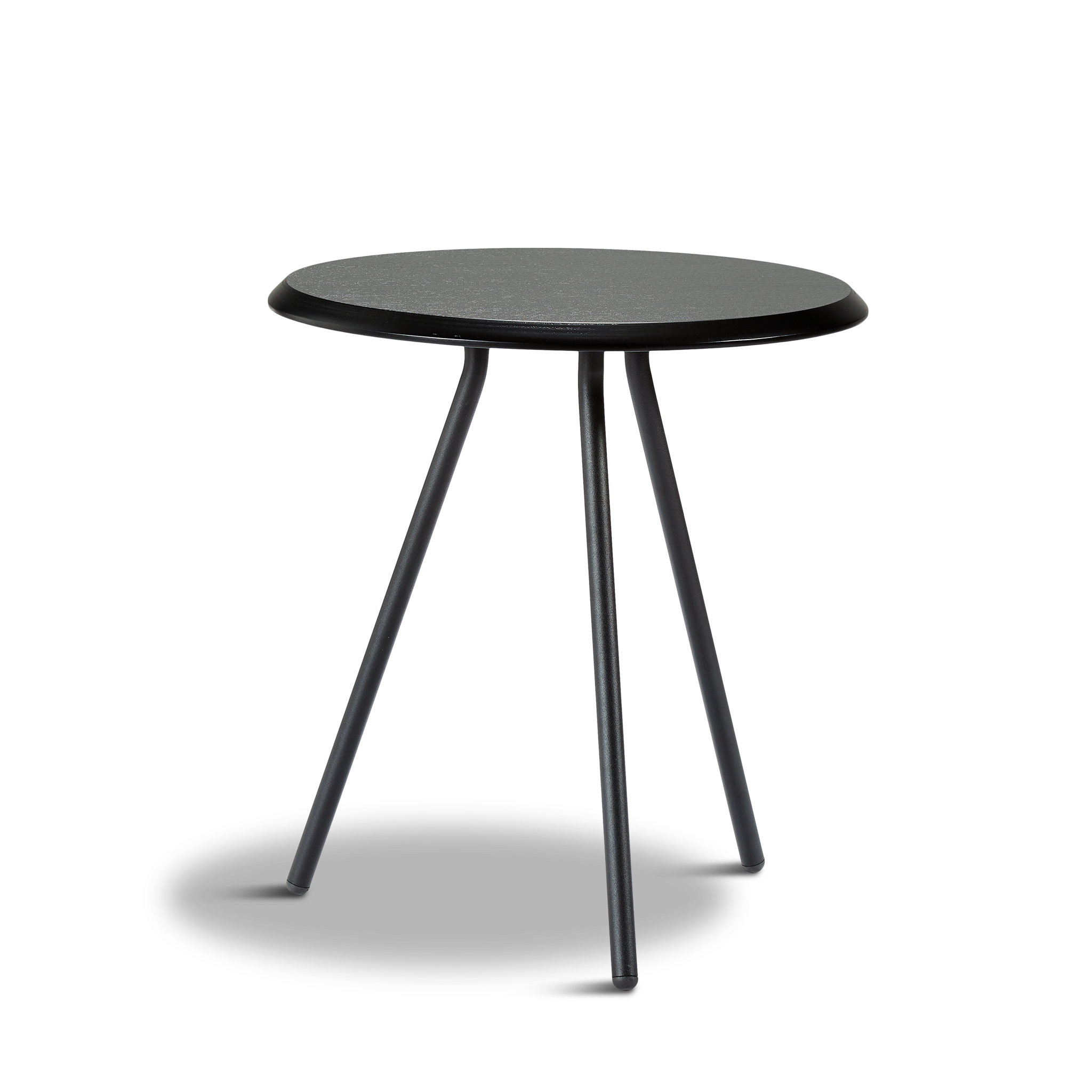 WOUD -  Soround side table - Black ash (Ø45xH49)