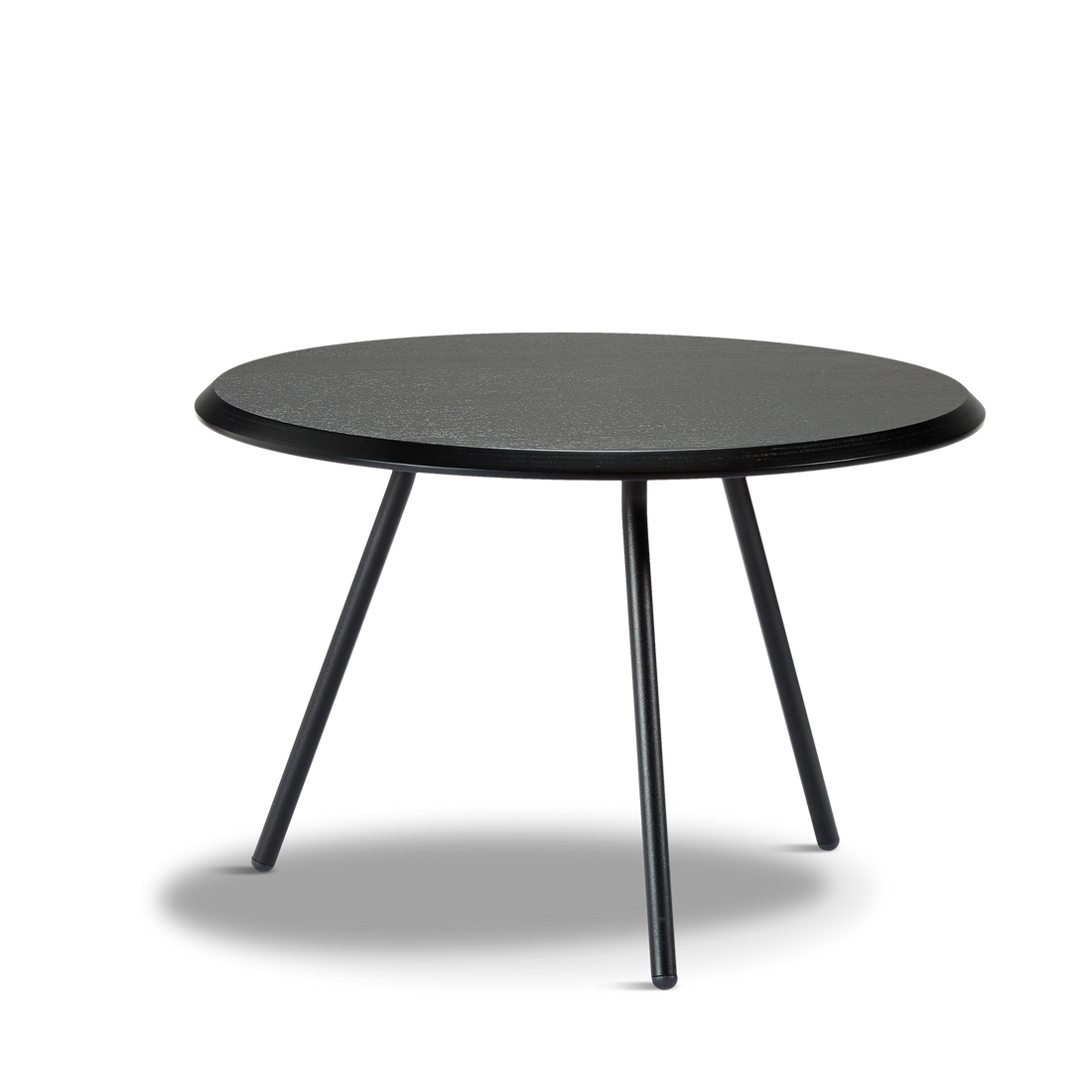 WOUD -  Soround coffee table - Black ash (Ø60xH40,50)