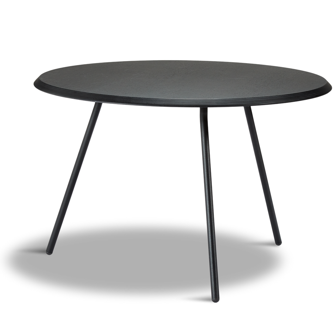 WOUD -  Soround coffee table - Black ash (Ø75xH49)