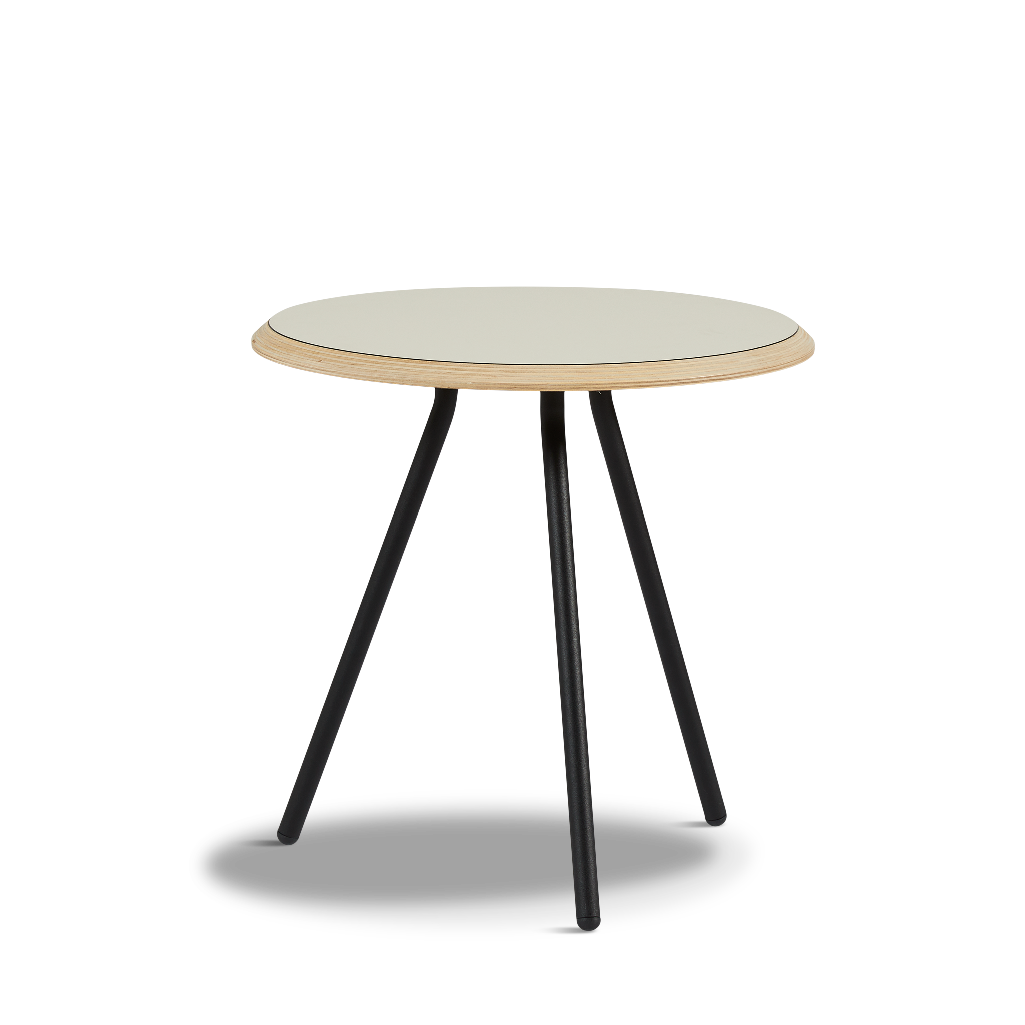 WOUD -  Soround side table - Warm grey (Ø45xH44,50)