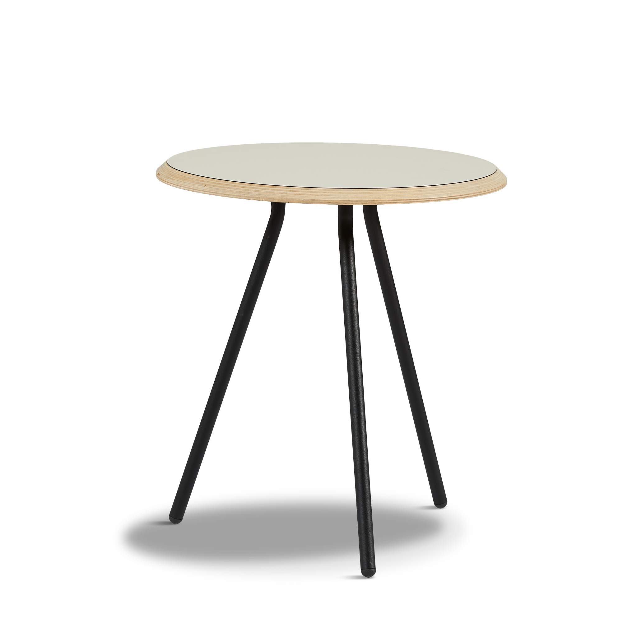 WOUD -  Soround side table - Warm grey (Ø45xH49)