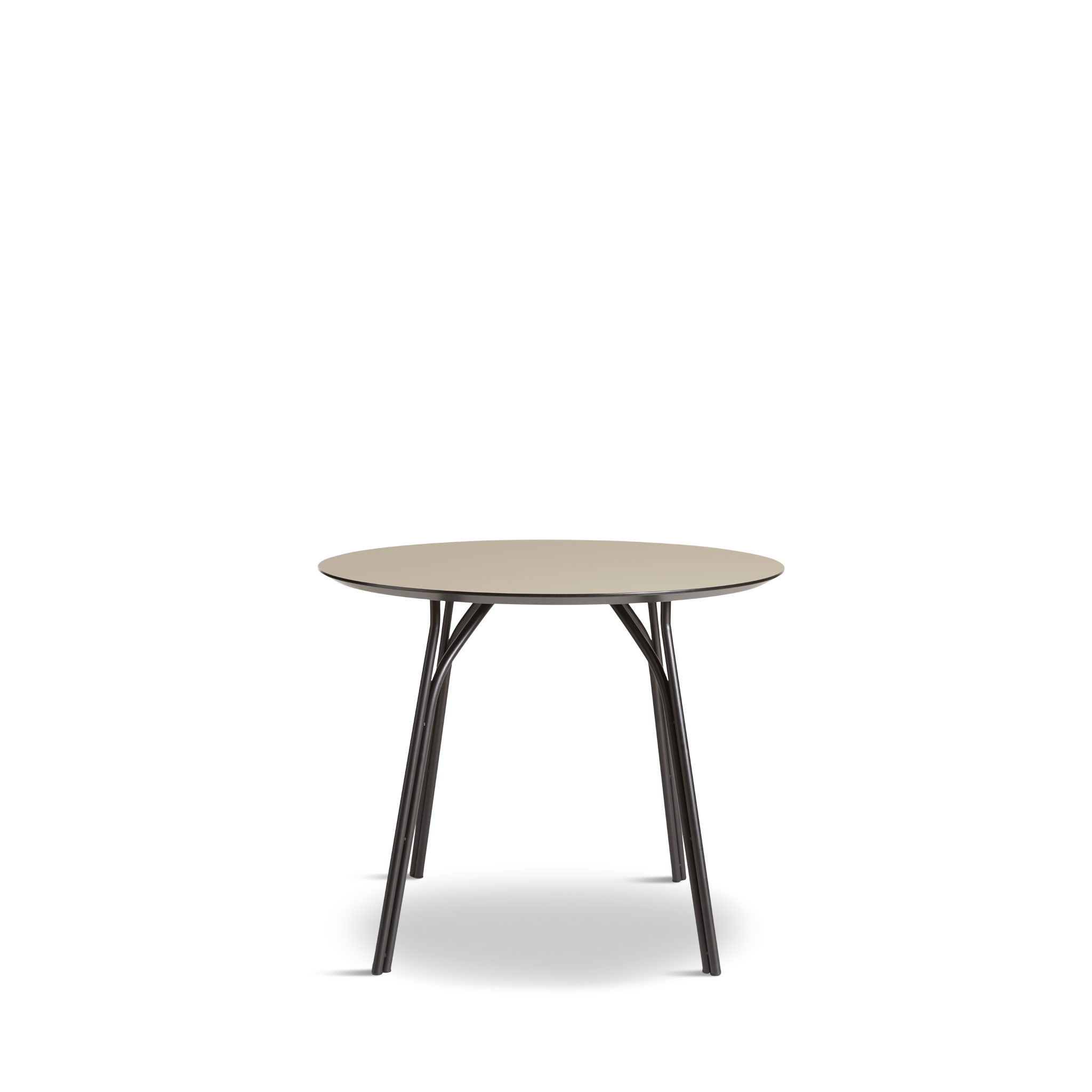 WOUD -  Tree dining table (90 cm) - Beige/black