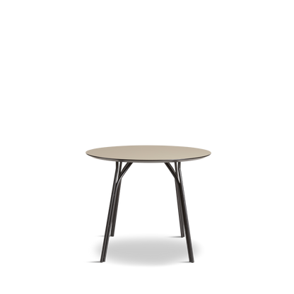 WOUD -  Tree dining table (90 cm) - Beige/black