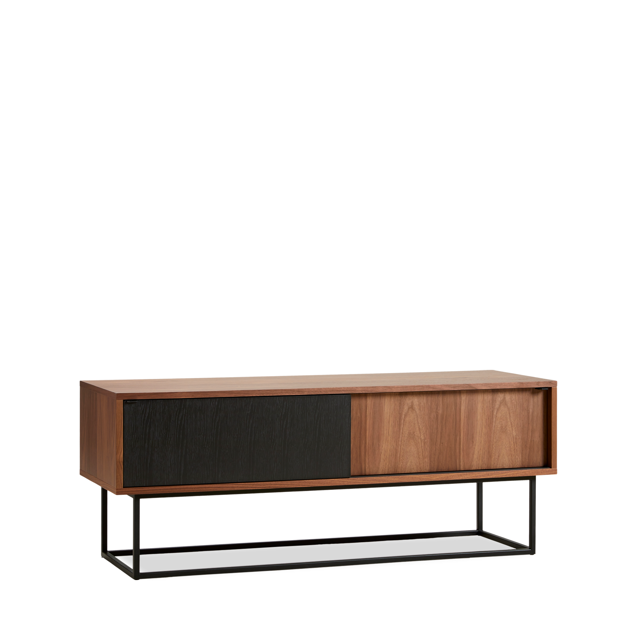 WOUD -  Virka sideboard (Low) - Walnut/black