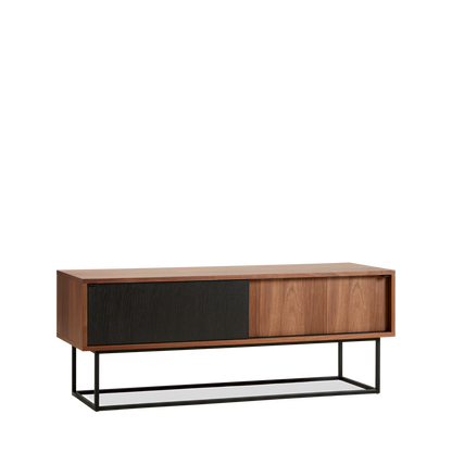 WOUD -  Virka sideboard (Low) - Walnut/black