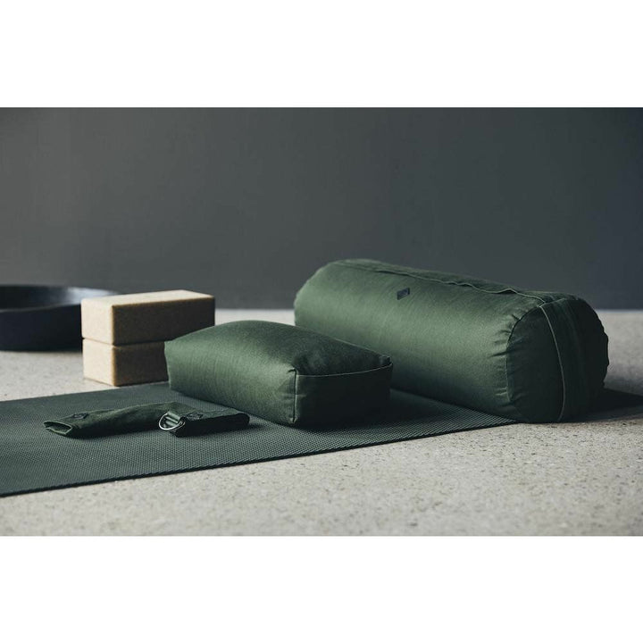 Nordal YOGA måtte i naturgummi - 60x173 cm - mørkegrøn