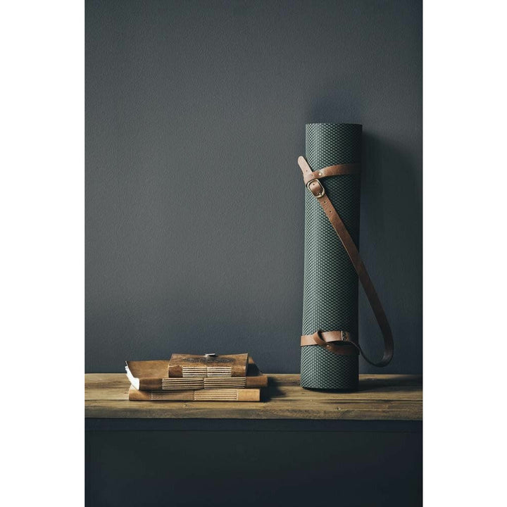 Nordal YOGA måtte i naturgummi - 60x173 cm - mørkegrøn