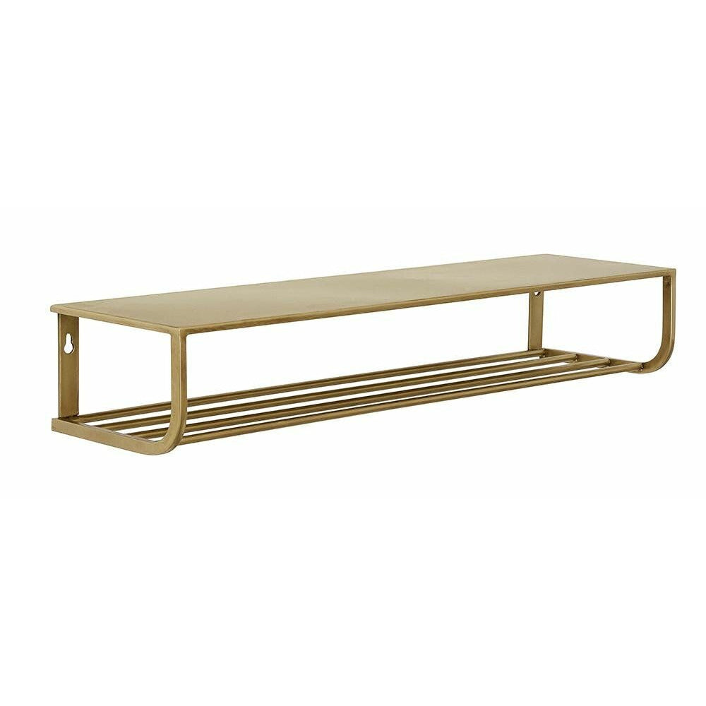 Nordal Hylde i metal - L80 cm - guld finish