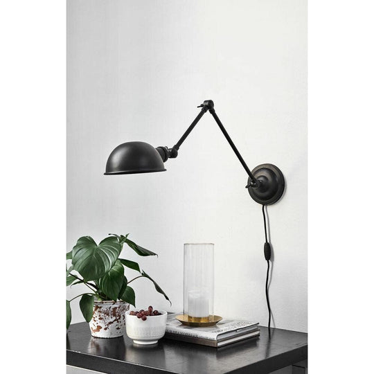 Nordal AURA væglampe - L71 cm - sort - Nordal - DesignGaragen.dk