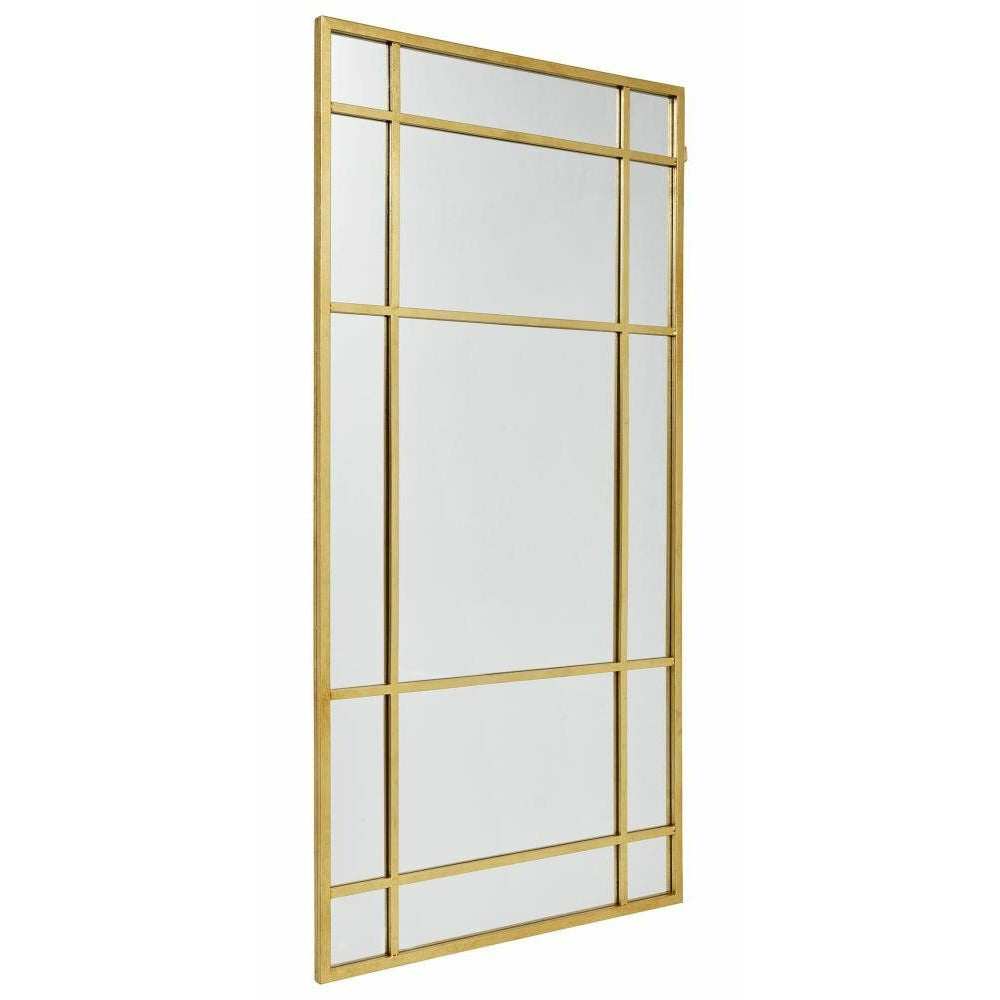 SPIRIT spejl med jernramme - 204x102 cm - guld finish