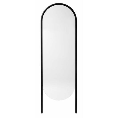 Nordal WONDER stående spejl m/jernramme - h174 cm - sort