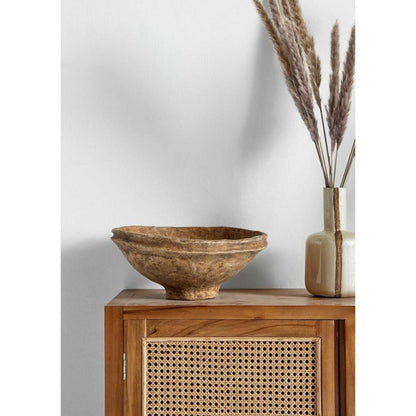 BOWL original indisk skål i papmaché - beige farver