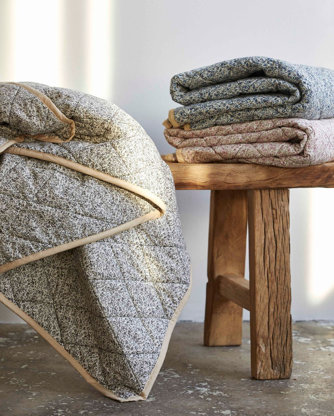 Nordal A/S AGENA quilt, olive multi col.