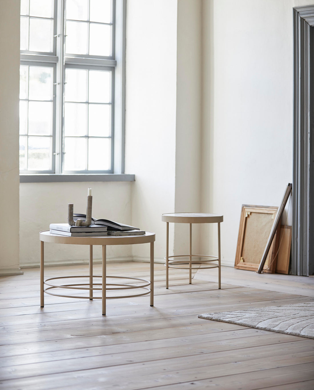 JUNGO rundt sidebord - ø50 cm - sand