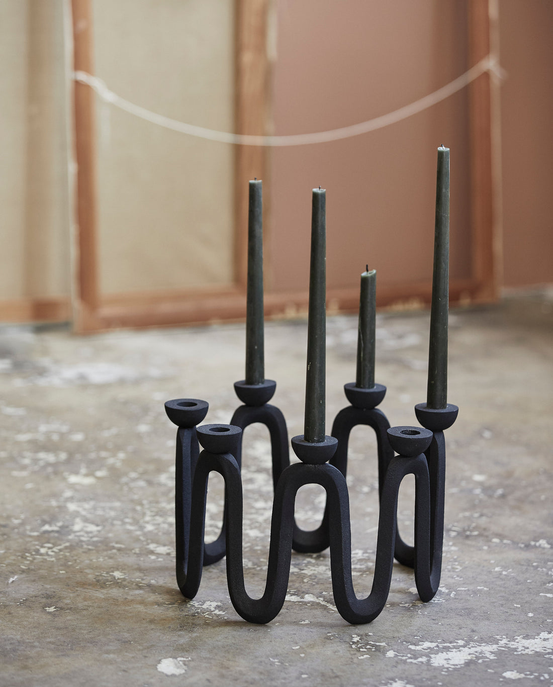 Nordal A/S APLIN candle holder - black