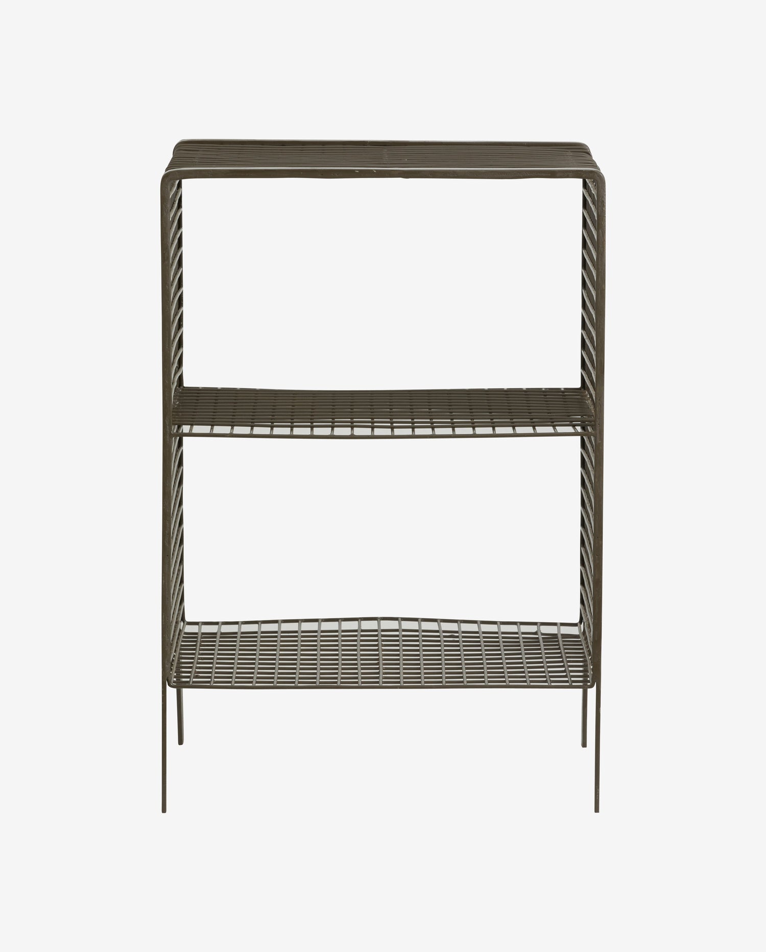 TUO sengebord/sidebord i jern - 40x30 cm - olivengrøn