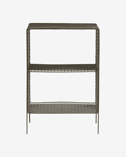 TUO sengebord/sidebord i jern - 40x30 cm - olivengrøn