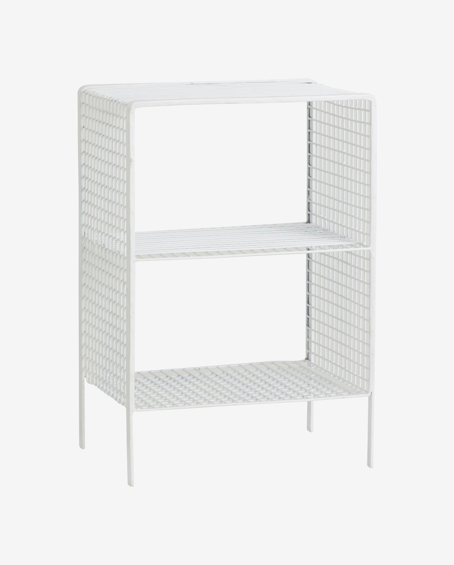 TUO sengebord/sidebord i jern - 40x30 cm - hvid