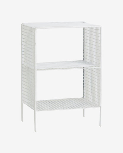TUO sengebord/sidebord i jern - 40x30 cm - hvid