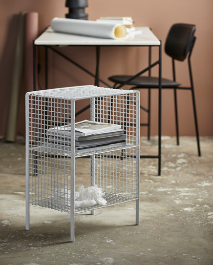 TUO sengebord/sidebord i jern - 40x30 cm - hvid