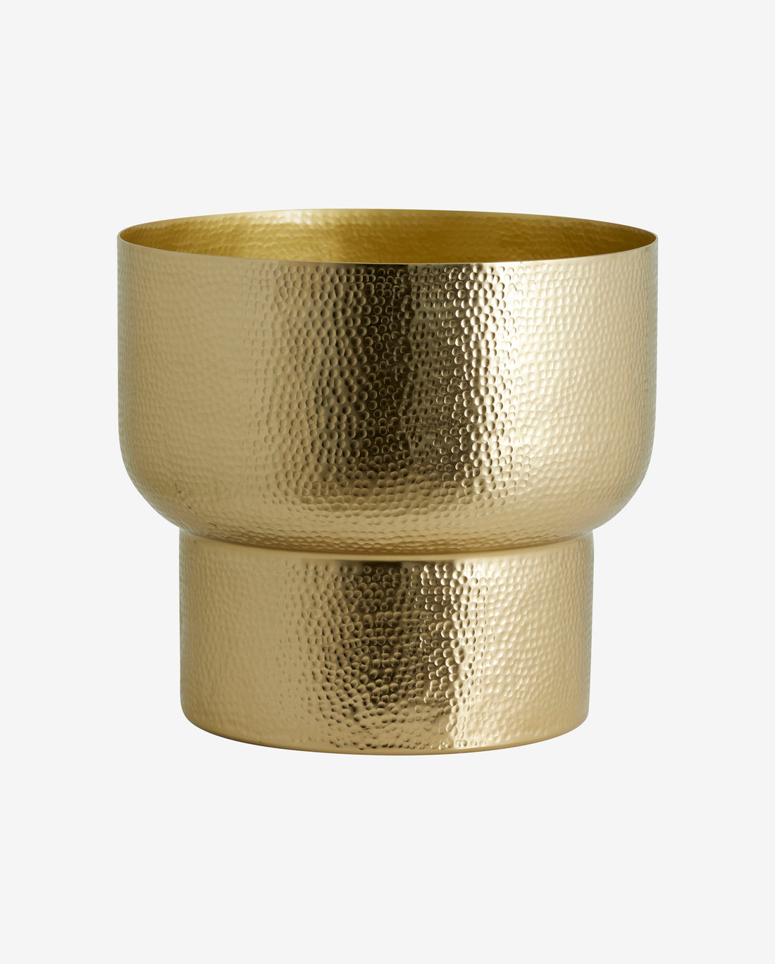 ALIMIA urtepotte i aluminium ø31 cm - guld finish