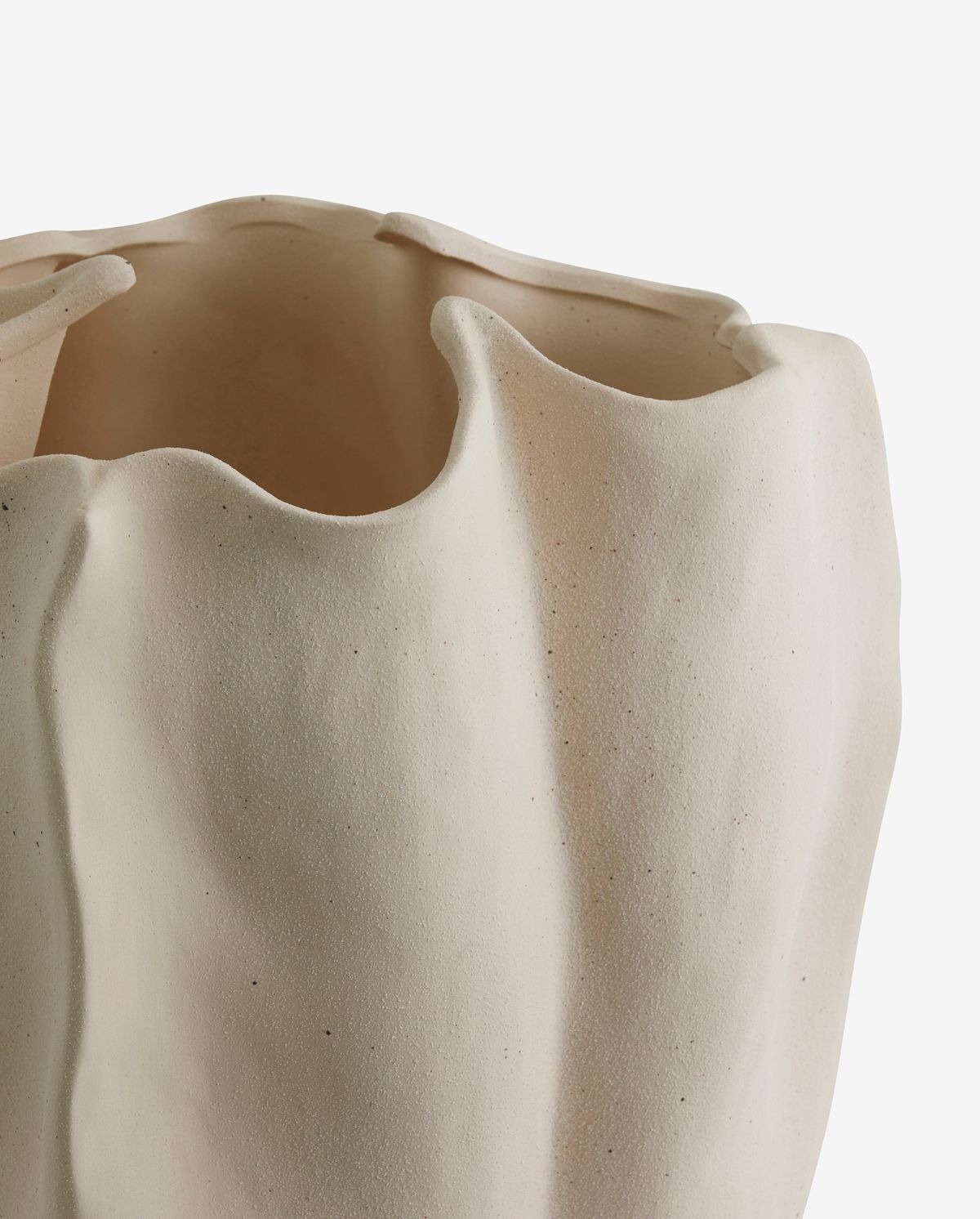 ISABELA vase h36,5 cm - creme