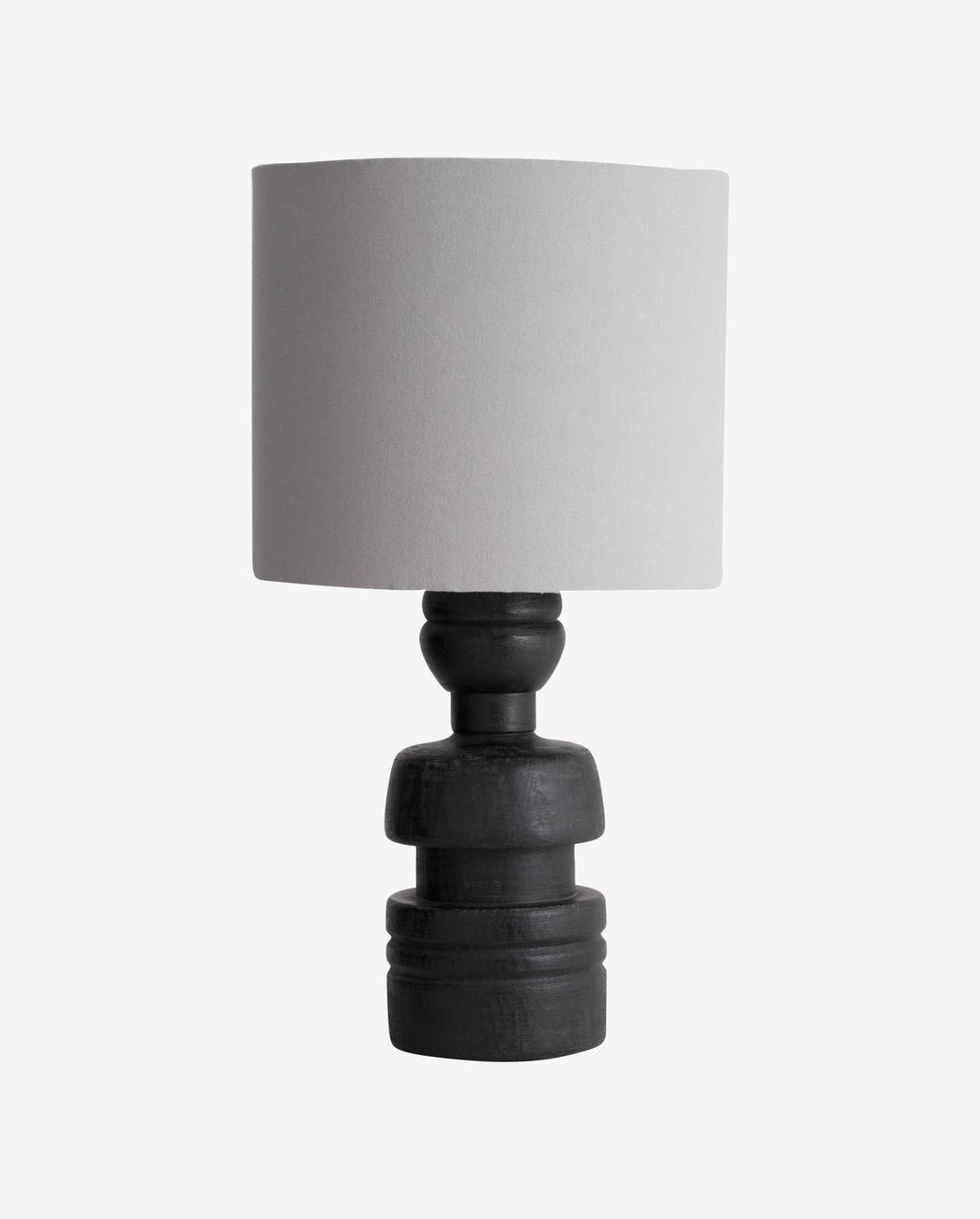 Nordal A/S LOKE table lamp - black w/ grey shade